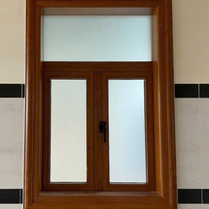 Cửa sổ 2 cánh thép vân gỗ nhập khẩu