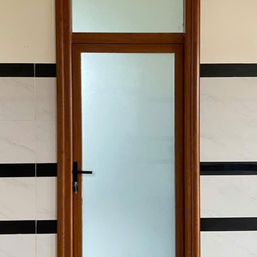 Cửa 1 cánh thép vân gỗ nhập khẩu