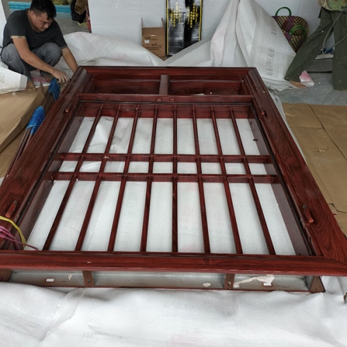 Cửa sổ 2 cánh bằng thép vân gỗ cao cấp Đắk Lắk