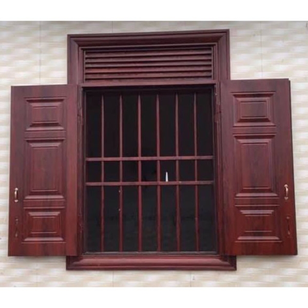 Cửa sổ 2 cánh bằng thép vân gỗ cao cấp Đắk Nông