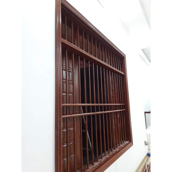 Cửa sổ 4 cánh thép vân gỗ nhập khẩu cao cấp Đắk Nông